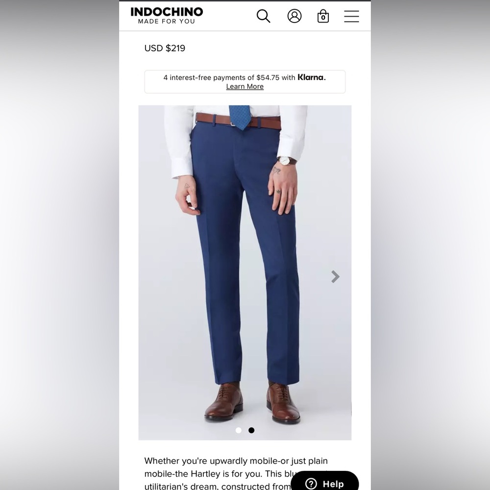 White Dress Pants with Slim Tapered Fit
